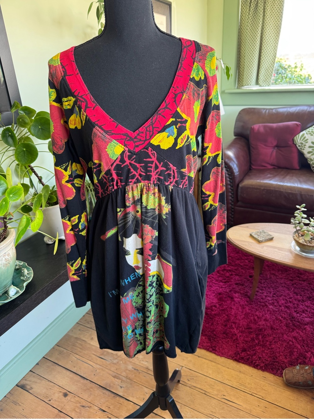 Desigual Floral V-Neck Dress